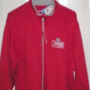 Clippers NBA Full Zip Warm Up Jacket NWT